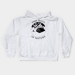 Find Peace In Nature Kids Hoodie